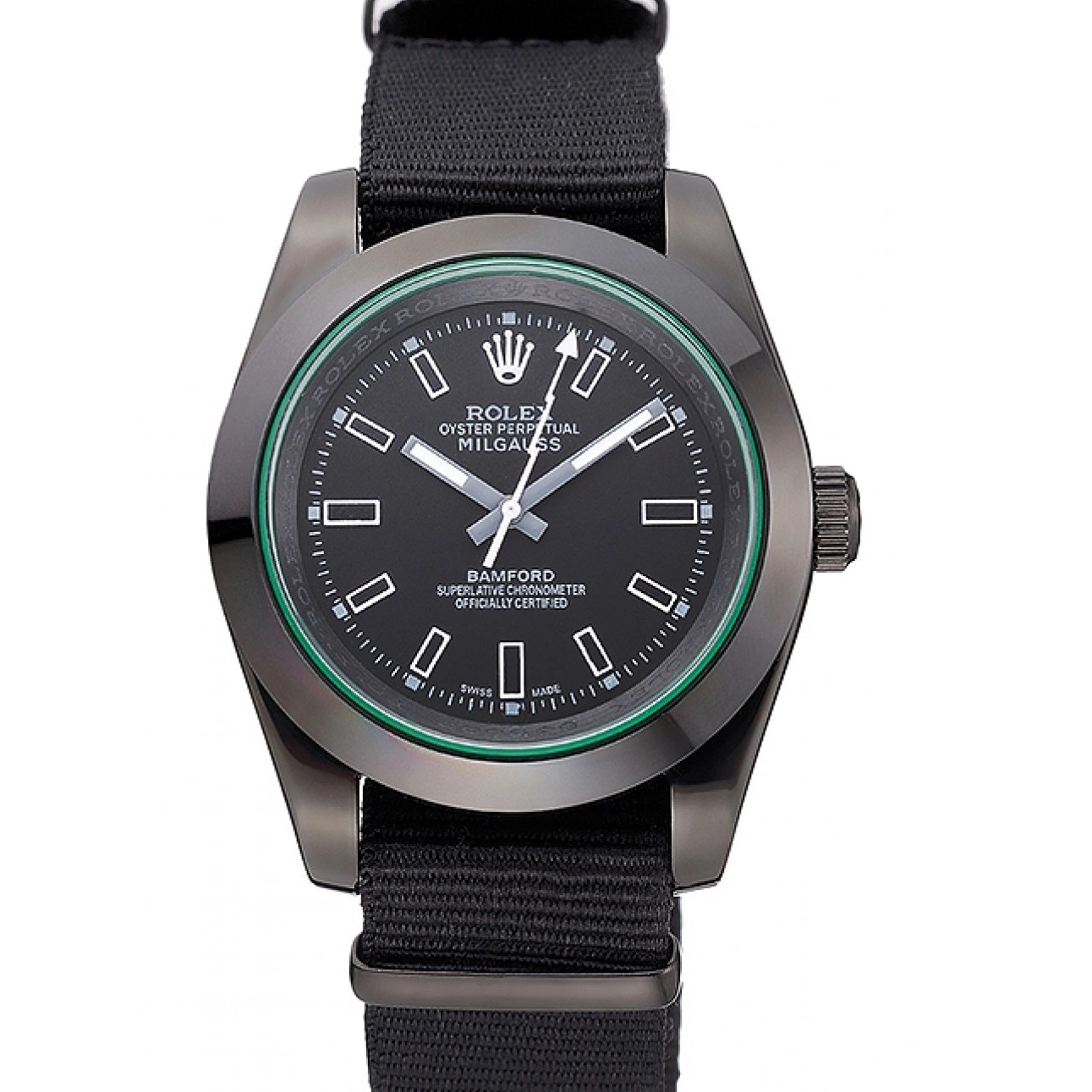 Best AAA Replica Sites Nylon Black Strap 622001 Milgauss Bamford Rolex 0614